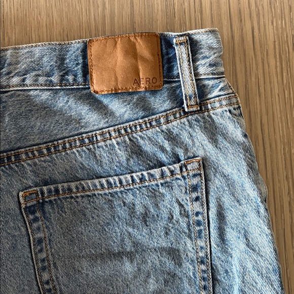 Aeropostale Women’s High Rise Baggy Distressed Jeans Size 6 Light Wash - Picture 7 of 10